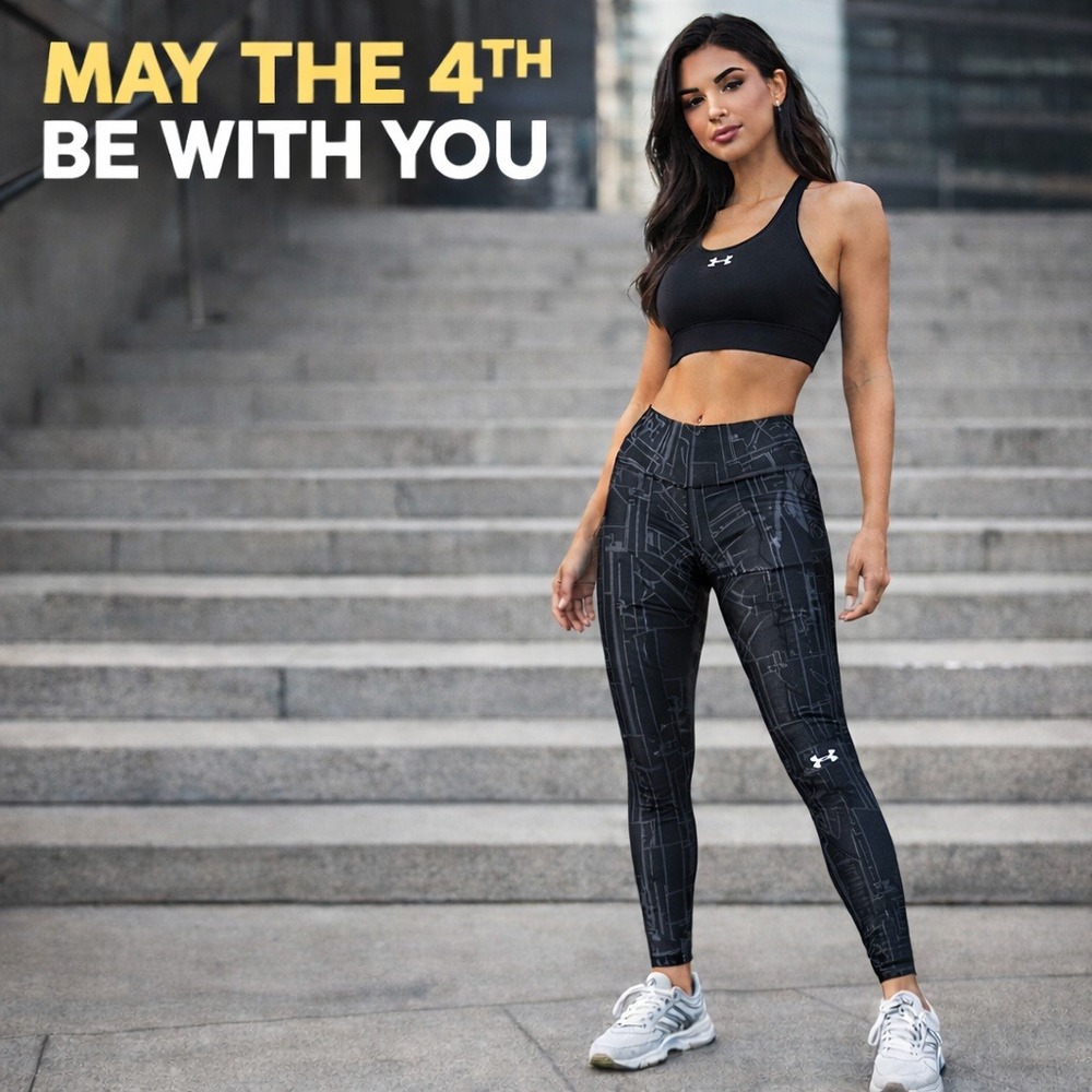 Under Armour X‎ Star Wars Millennium Falcon May The 4th Leggings Size Small ?